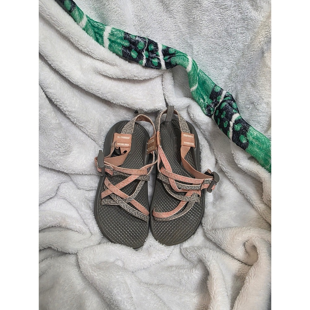 Chaco Kids Z1 Ecotread Gray Peach Strappy Sport Hiking Sandals J180266 Size 2